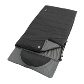 Outwell Contour Black Yazlık ve Kışlık Taraflı -13°C 1500gr Geniş Uyku Tulumu Siyah - 1