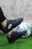 Lotto Feat TF Siyah Beyaz Orijinal Ürün Çim Saha Halı Saha Futbol Ayakkabı - 5