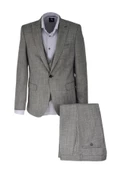 Erkek Hasır Silim Fit Takım Elbise BGL-ST03495 thumbnail 3