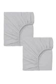 2 Adet 50 x 90 x 10 cm Anne Yanı Lastikli Penye Kumaş Bebek Çarşafı - 10