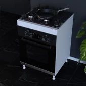 Modilayn ELİT 59,6 x 85 x 56 cm Gömme Ankastre Ocak Ve Fırın Bölmeli Mutfak Dolabı thumbnail 1