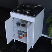 Modilayn ELİT 59,6 x 85 x 56 cm Gömme Ankastre Ocak ve Çift Raflı Mutfak Dolabı - 1