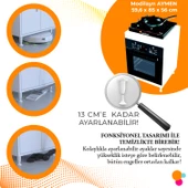 Modilayn AYMEN 59,6 x 85 x 56 cm Set üstü Ocak Ve Ankastre Fırın Dolabı - 3