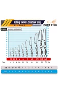 Portfish BL-3007 Kilitli Klips No:1 - 2