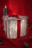 Yılbaşı Ağacı Noel Led Işıklı Hediye Kutusu Paketi Yılbaşı Kırmızı - 6