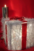 Yılbaşı Ağacı Noel Led Işıklı Hediye Kutusu Paketi Yılbaşı Kırmızı - 9