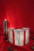 Yılbaşı Ağacı Noel Led Işıklı Hediye Kutusu Paketi Yılbaşı Kırmızı - 7