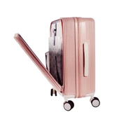 Biggdesign Moods Up Ön Bölmeli, Bardaklık ve USB Girişli Kabin Boy Valiz 20" Pembe - 7