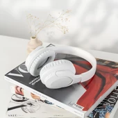 Moodix KO23NB1701 ANC Aktif Gürültü Engelleyicili Katlanabilir Bluetooth Kulaküstü Kulaklık Beyaz - 5