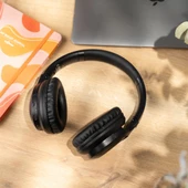 Moodix KO23NB1701 ANC Aktif Gürültü Engelleyicili Katlanabilir Bluetooth Kulaküstü Kulaklık Siyah - 6