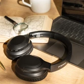 Moodix KO23NB1701 ANC Aktif Gürültü Engelleyicili Katlanabilir Bluetooth Kulaküstü Kulaklık Siyah - 1
