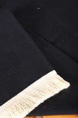 Premium Keten Siyah Püsküllü Runner Masa Örtüsü(45 x 150) - 2