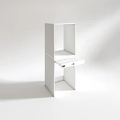 Kenzlife çamaşır-kurutma makinesi dolabı avi senna byz 187*070*60 çekmeceli banyo - 3