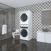 Kenzlife çamaşır-kurutma makinesi dolabı avi senna byz 187*070*60 çekmeceli banyo - 1