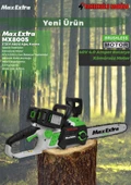 Max Extra MX 8005 Akülü Testere Çift Akü - 2