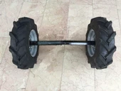 Çapa Makinası Teker Takımı 4.00 X 80 27 mm Sabit Aks Billas - 2