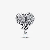 Işıltılı Melek Kanatları ve Kalp Charm 792980C01 - 1
