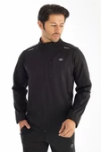 Crozwise Dalgıç Yarım Yaka - Erkek Siyah Tam Fermuarlı Spor Sweatshirt - 6040-10 - 1
