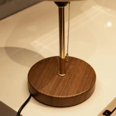 North Home Konik Kumaş Başlıklı Abajur Yatak Odası Gece Lambası Salon Aydınlatma thumbnail 9