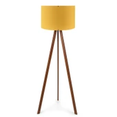 A&G Ahşap Tripod Lambader Kumaş Başlık Köşe Lambası - 1