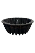 Nishev Hanımeli Döküm Kek Turta Kalıbı Siyah Renk 26cm - 1