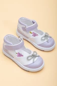Şirinbebe Cırtlı Taşlı Lila Kız İlkadım Bebek Ayakkabısı thumbnail 1