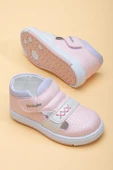 Şirinbebe Şiringenç Dikiş Detaylı İki Cırtlı Pudra Kız İlkadım Bebek Çocuk Ayakkabısı thumbnail 2