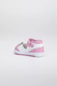 Şirinbebe Cırtlı Taşlı Pembe Kız İlkadım Bebek Ayakkabısı - 4