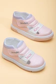 Şirinbebe Şiringenç Dikiş Detaylı İki Cırtlı Pudra Kız İlkadım Bebek Çocuk Ayakkabısı thumbnail 1