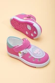 Şirinbebe Yan Açık Cırtlı Fuşya Kız İlkadım Bebek Ortopedik Ayakkabı thumbnail 1