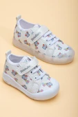 Şirinbebe Şiringenç Keten Gümüş Kız İlkadım Bebek Çocuk Ayakkabısı - 1
