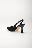 Zara Saten Arka Açık Siyah Kadın Topuklu Ayakkabı thumbnail 5