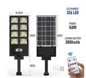Solar Enerjili 366 Led Hareket Sensörlü Aydınlatma Armatürü - 1
