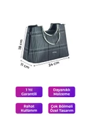 Kriste Bell Kadın Çanta Ekose Platin 7140 thumbnail 2