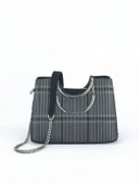 Kriste Bell Kadın Çanta Ekose Platin 7140 thumbnail 5