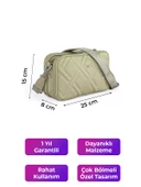 Kriste Bell Kadın Çapraz Askılı Çanta Bej 7146 thumbnail 2