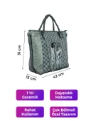 Kriste Bell Kadın Omuz Çanta Kurşun 26507 thumbnail 2