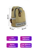 Kriste Bell Kadın Sırt Çanta Bej 26372 - 2