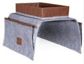 Çok Amaçlı Deri Şeritli Cepli Koltuk Kenarı Düzenleyici 03938 - 3