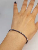 Terahertz Taşı Rondela Faset Kesim 2.5*3mm Bileklik (46004) thumbnail 4