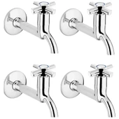 4lü Artı Aç Kapa 4 Kollu Krom Çevirveli Musluk Duvardan Tek Girişli - 1