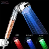 Tasarruflu Boncuklu Ledli Duş Başlık Seti Pil Veya Elektrik Gerekmez Kinetik Enerjili - 5