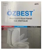 Lüks Yavaş Kapanan Amortisörlü Klozet Kapağı Ses Önleyicili, Kolay Montaj Her modele uyumlu - 2