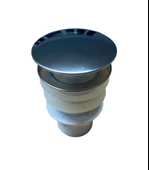 Pop Up Krom Kaplama Bas Aç Lavabo Sifonu Gideri Ekstra Contalı - 2