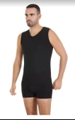 YILDIZ 381 ERKEK MODAL SIFIR KOL V YAKA ATLET TEKLİ - 1