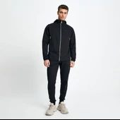 Ellesse Erkek Sweatshirt Fermuarlı Kapüşonlu Siyah - 1