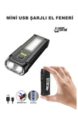 Güçlü Dayanıklı Şarj Edilebilir Mini Portatif  El Feneri ve Ortam Aydınlatma Mıknatıslı  Fonsiyonlu - 1