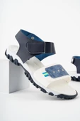 Muggo MİCKEY Garantili Günlük Ortopedik Hafif Taban Tek Bant Cırtlı Unisex Çocuk Sandalet - 8