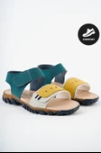 Muggo MİCKEY Garantili Günlük Ortopedik Hafif Taban Tek Bant Cırtlı Unisex Çocuk Sandalet - 10