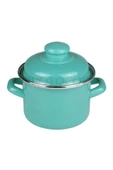 Protocol London Emaye Mini Derin Tencere 12 cm 900 ml - Turkuaz - 1
